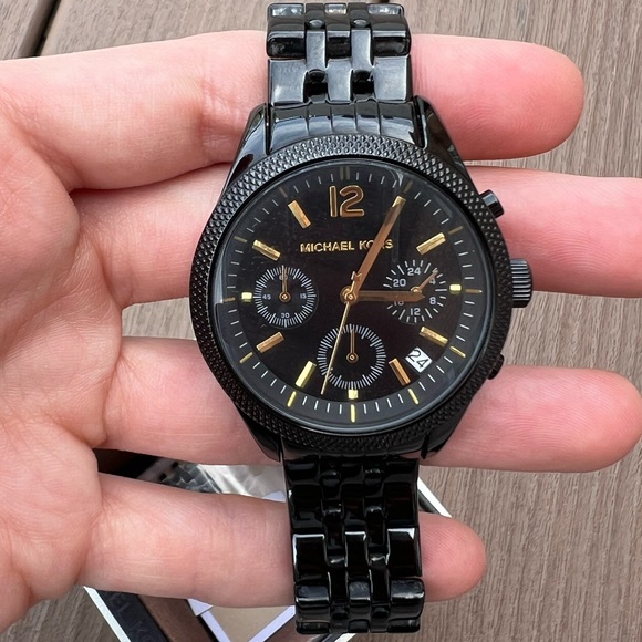 Black with Gold Michael Kors Watch - Picture 3 of 15